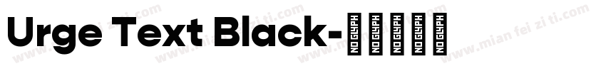 Urge Text Black字体转换